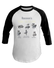 RACCOON'S TO DO LIST Baseball Tee tile