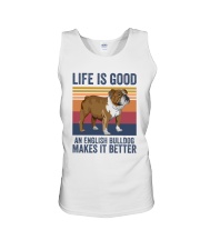 AN ENGLISH BULLDOG MAKES IT BETTER Unisex Tank tile