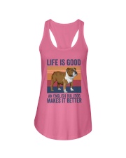AN ENGLISH BULLDOG MAKES IT BETTER Ladies Flowy Tank tile