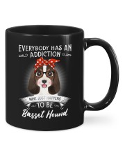Everybody Has an Addiction on Basset Hound Mugs tile