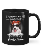 Everybody Has an Addiction on Border Collie Mugs tile