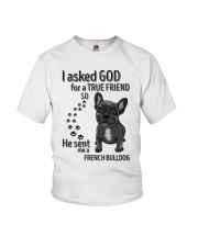 HE SENT ME A FRENCH BULLDOG Youth T-Shirt tile