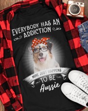 Everybody Has an Addiction on AUSSIE Classic T-Shirt apparel-classic-tshirt-lifestyle-front-163