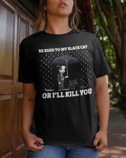 BE KIND TO MY BLACK CAT Classic T-Shirt apparel-classic-tshirt-lifestyle-20