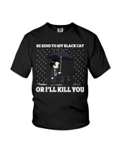 BE KIND TO MY BLACK CAT Youth T-Shirt tile