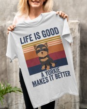A YORKIE MAKES IT BETTER Classic T-Shirt apparel-classic-tshirt-lifestyle-front-117