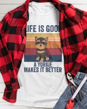 A YORKIE MAKES IT BETTER Classic T-Shirt apparel-classic-tshirt-lifestyle-front-217