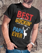BEST BUCKIN PAPA EVER Classic T-Shirt lifestyle-mens-crewneck-front-4