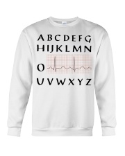 Abcdef Nurse PQRT Heartbeat Nursing Heart Doctor Crewneck Sweatshirt tile