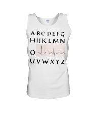 Abcdef Nurse PQRT Heartbeat Nursing Heart Doctor Unisex Tank tile
