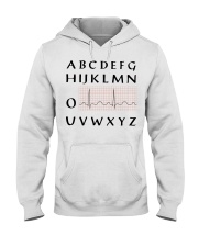 Abcdef Nurse PQRT Heartbeat Nursing Heart Doctor Hooded Sweatshirt tile