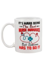 Hard Being Best Nurse Manager Gift For Nurse Boss Mug back