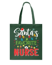Santa's Favorite Nurse Xmas Christmas Gift Nursing Tote Bag tile
