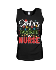 Santa's Favorite Nurse Xmas Christmas Gift Nursing Unisex Tank tile