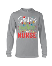 Santa's Favorite Nurse Xmas Christmas Gift Nursing Long Sleeve Tee tile