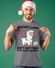 Doctor Llama Hardworking Medical Doctor Gift Classic T-Shirt apparel-classic-tshirt-lifestyle-front-85