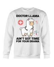 Doctor Llama Hardworking Medical Doctor Gift Crewneck Sweatshirt tile