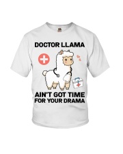 Doctor Llama Hardworking Medical Doctor Gift Youth T-Shirt tile