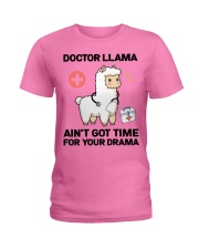 Doctor Llama Hardworking Medical Doctor Gift Ladies T-Shirt tile