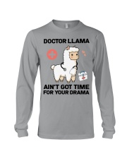 Doctor Llama Hardworking Medical Doctor Gift Long Sleeve Tee tile