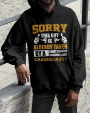 Sorry This Guy Taken By Cardiologist Hooded Sweatshirt apparel-hooded-sweatshirt-lifestyle-front-11
