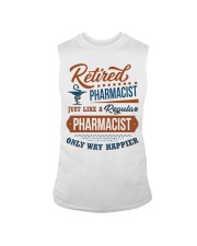 Retired Pharmacist Like Regular Only Happier Gift Sleeveless Tee tile