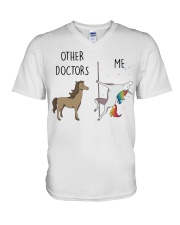 Other Doctors Me Dance Unicorn Cooler Than Other V-Neck T-Shirt tile