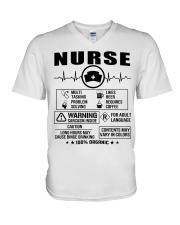 Nurse Multi Tasking V-Neck T-Shirt tile