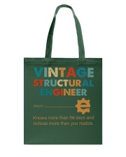 Vintage Structural Engineer Knows More Than He Tote Bag thumbnail