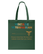 Vintage Veterinarian Knows More Than He Says Tote Bag thumbnail