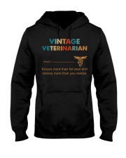 Vintage Veterinarian Knows More Than He Says Hooded Sweatshirt front