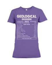 Geological Engineer Fact Premium Fit Ladies Tee tile