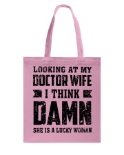 Looking At My Wife Doctor Husband Funny Tote Bag tile
