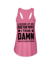 Looking At My Wife Doctor Husband Funny Ladies Flowy Tank tile