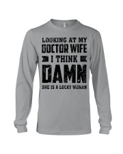 Looking At My Wife Doctor Husband Funny Long Sleeve Tee tile