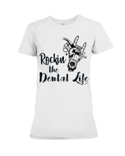 Rockin Dental Life Dentist Gift Premium Fit Ladies Tee tile