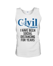 Civil Engineer Social Distancing Unisex Tank tile