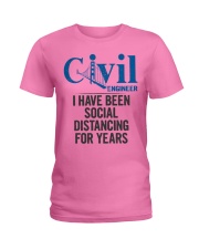 Civil Engineer Social Distancing Ladies T-Shirt tile