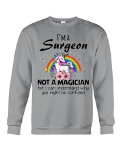 I'm A Surgeon Not A Magician Surgery Unicorn Gift Crewneck Sweatshirt tile