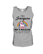 I'm A Surgeon Not A Magician Surgery Unicorn Gift Unisex Tank tile