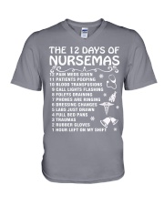12 Days Of Nursemas V-Neck T-Shirt tile