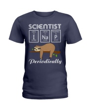 Scientist I Nap Periodically Chemistry Elements Ladies T-Shirt tile