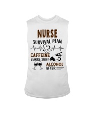 Nurse Survival Plan Caffeine Alcohol Sleeveless Tee thumbnail