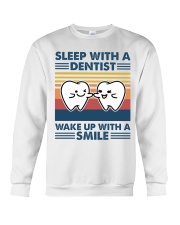 Sleep With Dentist Smile Funny Gift For Dentist Crewneck Sweatshirt tile