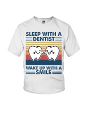 Sleep With Dentist Smile Funny Gift For Dentist Youth T-Shirt tile