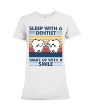 Sleep With Dentist Smile Funny Gift For Dentist Premium Fit Ladies Tee tile