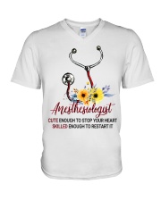 Cute Anesthesiologist Gift For Women V-Neck T-Shirt tile