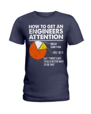 How To Get Engineers Attention Funny Engineering Ladies T-Shirt tile