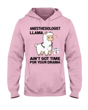 Anesthesiologist Llama Hardworking Gift Hooded Sweatshirt front
