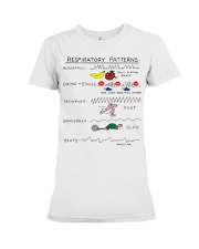 Respiratory Patterns Heartbeat Funny Premium Fit Ladies Tee tile